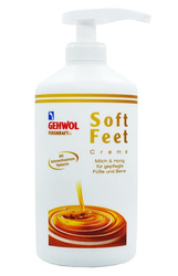 Gehwol Fusskraft Soft Feet Krem do stóp Mleko i Miód z kwasem hialuronowym Duży 500ml