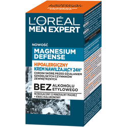 Loreal Men Expert Magnesium Defense Hipoalergiczny krem nawilżający do twarzy skóry wrażliwej 50ml