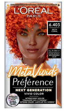 Loreal Preference Metal Vivids Farba do włosów - 6.403 Meta Coral (25ml+75ml+54ml, 22g)