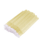 Sleek Shine Aplikatory bezwłókienkowe do rzęs 2.5mm, brokat żółte - 100 sztuk