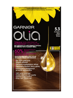 GARNIER OLIA Farba do włosów - 5.3 ZŁOCISTY BRĄZ (2x50g, 12ml)