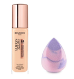 Bourjois Always Fabulous Kryjący podkład do twarzy 30ml + Boho-Beauty Blender Medium Cut Lilac Rose 106 MD22