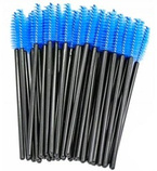 Clavier Szczoteczka spiralka do rzęs, brwi Niebieska 50szt.