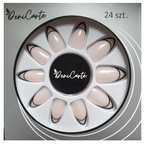 Deni Carte Tipsy 4107 24szt+klej 2g Black French