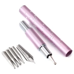 Stylograf Pióro do zdobienia paznokci i 5 końcówkami
