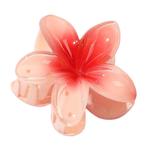 Ecarla Spinka do włosów klamra kwiat - ombre jasny czerwony