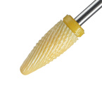 Clavier Frez ceramiczny do hybryd, żeli, akryli Long Bullet XF - stożek bardzo delikatny żółty