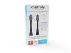 Controly Wymienne końcówki do szczoteczki sonicznej Czarne - Miękkie (2sztuki)
