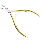 Clavier Pro Nails Cążki do skórek i paznokci 8mm - złote