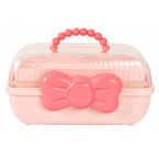 Ecarla Wielopoziomowy rozkładany organizer na ozdoby do włosów - Różowy