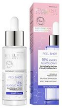 Eveline Cosmetics Serum Shot Kuracja 15% kwas glikolowy na twarz, szyję i dekolt 30ml