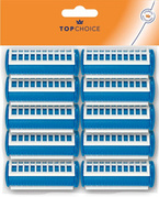 TOP CHOICE Termoloki do włosów z nakładką - rozm. M 23mm, 8 sztuk