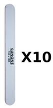 Sunone Pilnik do paznokci prosty 100/180 - biały (10 sztuk)