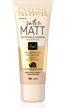 Eveline Cosmetics Satin MATT Matująco-kryjący podkład 4w1 101 Ivory 30ml