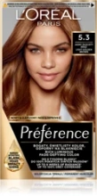 Loreal Preference Farba do włosów - 5.3 Virginia Jasny Złocisty Brąz (2x60ml + 54ml)