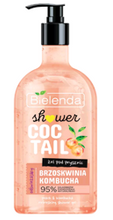 Bielenda Shower Coctail odświeżający żel pod prysznic Brzoskwinia Kombucha 400ml