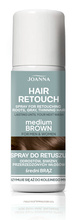 Joanna Hair Retouch Spray do retuszu odrostów, siwizny, przerzedzonych włosów - Średni brąz 75ml