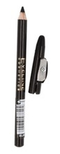 Eveline Eyeliner Pencil Kredka do oczu Black (czarny) z temperówką, podróżna