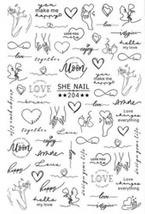 Deni Carte samoprzylepne naklejki na paznokcie Linearne SHE-204