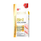 EVELINE TOTAL ACTION 8W1 Odżywka do paznokci - GOLDEN SHINE 12ml