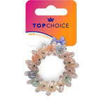 Top Choice Gumka do włosów spiralka z kulkami