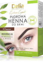 Delia Cosmetics Eyebrow Expert Henna pudrowa do brwi - 4.0 Brązowy 4g
