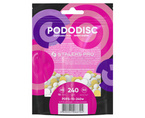 Staleks Pro Pododisc Zestaw nakładek wymiennych do pododysku XS/#240/10mm (50 sztuk) PDFS-10-240W