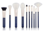 Jessup T480 Zestaw 10 pędzli do makijażu Prussian blue/golden