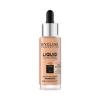 Eveline Liquid HD Drops Podkład matujący do twarzy - 055 HONEY 30ml