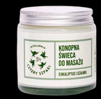 Mydlarnia Cztery Szpaki Konopna świeca do masażu - eukaliptus i szałwia 120ml