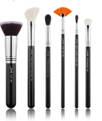 Jessup T304 Zestaw 6 pędzli do makijażu Black/Silver