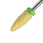 Clavier Frez ceramiczny do hybryd, żeli, akryli Long Bullet C - stożek mocny zielony