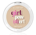 CLARESA GIRL POW(D)ER! Utrwalający puder prasowany 01 TRANSLUCENT 12g