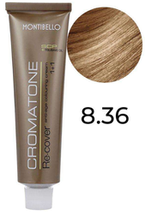 Montibello Cromatone Re-Cover Krem koloryzujący do włosów anti-age 8.36 Praline Gold 60g