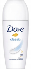 Dove Classic 48H Antyperspirant kulka roll-on bez alkoholu 50ml