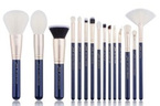 Jessup T474 Zestaw 15 pędzli do makijażu Prussian blue/golden