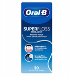 Oral-B SuperFloss Nić dentystyczna do czyszczenia aparatów ortodontycznych 50sztuk
