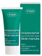 Ziaja Oczyszczanie liście manuka Krem mikrozłuszczający z kwasem migdałowym na NOC, 50ml