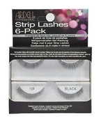 Ardell Strip Lashes 6-PACK 109 BLACK - Zestaw sztucznych rzęsy w pasku czarne 6 PAR
