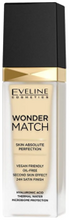 Eveline Cosmetics Wonder Match luksusowy podkład dopasowujący się do skóry 01 Ivory 30ml