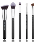 Jessup T307 Zestaw 5 pędzli do makijażu Black/Silver