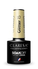 CLARESA Lakier hybrydowy Glitter 15 5g