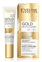 Eveline Cosmetics GOLD Lift Expert Luksusowy złoty krem-żel ujędrniający pod oczy i na powieki 30+/40+ 15ml