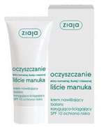 Ziaja Oczyszczanie-liście manuka Krem nawilżający balans korygująco-ściągający SPF 10, 50ml