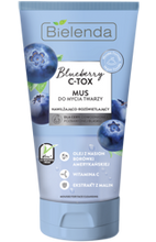 Bielenda Blueberry C-TOX Nawilżająco-rozświetlający mus do mycia twarzy 135g