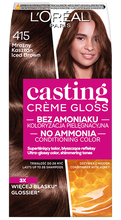 LOREAL CASTING CREME GLOSS Farba do włosów - 415 MROŹNY KASZTAN (48ml, 72ml, 60ml)