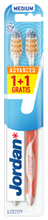 Jordan Advanced Szczoteczka do zębów - MEDIUM (2 sztuki)