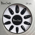 Deni Carte Tipsy 24szt+klej 2g ALMOND black