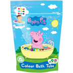 Peppa Pig Barwinki koloryzujące do kąpieli dla dzieci 9x16g