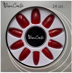 Deni Carte Tipsy 6659 24szt+klej 2g Żelowe RED